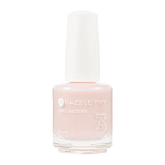Dazzle Dry Livin’ La Vida Yoga bottle shows pale pink with shimmer for at-home salon nails