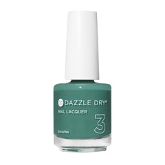 Dazzle Dry Step 3 swatch in 3-Day Weekend green for quick-dry, full-coverage cream