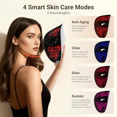 DCBBD LED Face Mask side view highlights portable salon‑like convenience.