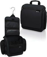 DD D&D Wanderlust hanging toiletry bag open compartments for easy travel access