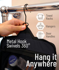 DD D&D Wanderlust YKK zippers provide durable, smooth access to toiletries