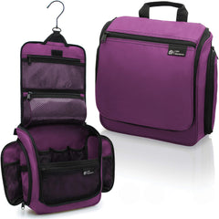DD D&D Wanderlust hanging toiletry bag closed view demonstrates durable build for on-the-go organization.