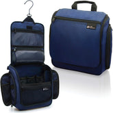 DD D&D Wanderlust hanging toiletry bag front view shows durable construction and quick-access pockets.