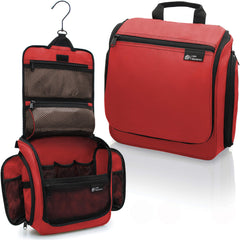 DD D&D Wanderlust hanging toiletry bag velvet maroon shows travel-ready durability.
