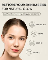 De:maf Step 1 serum highlights deep hydration after cleansing.