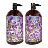 Dead Sea Collection Lavender Body Wash bottle front view with dual-pack for gentle cleansing