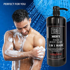 Dead Sea Collection sandalwood shower gel lather showcasing cleansing feel and smooth skin
