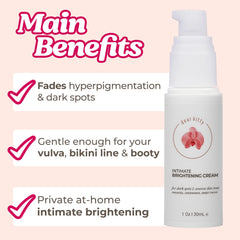 Dear Kitty dark spot cream bikini line application highlights targeted area use.