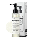 DearKlairs Gentle Black Fresh Cleansing Oil bottle demonstrates fragrance-free cleansing for oily sensitive skin