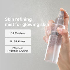 DearKlairs 75-percent Green Tea Water drop close-up highlights antioxidant hydration.