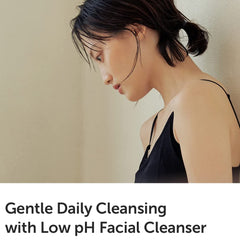 DearKlairs Gentle Black Cleanser packaging highlights vegan, low-pH skincare.