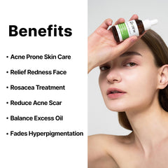 DearMYDEW azelaic serum texture closeup showcases smooth, fast-absorbing formula without greasiness.