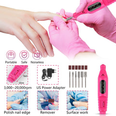 Deciniee acrylic-powder-pink for durable pink nail extensions practice