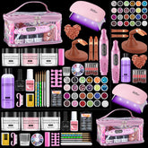 Deciniee nail kit bag organizer: transparent makeup bag for easy tool storage.