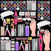 Deciniee practice hand with nail-kit for realistic acrylic practice and training