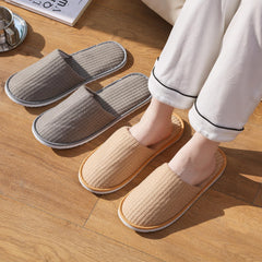 DECOUE plush coral fleece upper slippers deliver cozy indoor comfort.