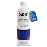 DeEnti Nomma Plus monomer bottle close-up for smooth acrylics