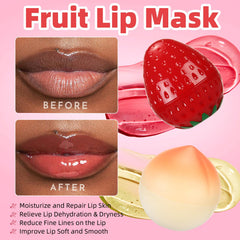 Deepmind mini bee lip balm peach pot delivering silky, kissable lips overnight