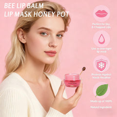 Deepmind Bee Lip Balm cherry flavor promotes smooth, nourished lips