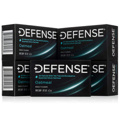 Defense Soap oatmeal bar wrapped pack image showing 5-bar set for post-workout cleansing.