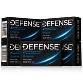 Defense Soap tea tree bar packaging closeup highlights natural cleansing with tea tree and eucalyptus.