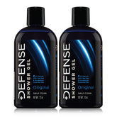 Defense Soap Tea Tree Body Wash bottle demonstrates all-natural formula for post-workout refreshment.