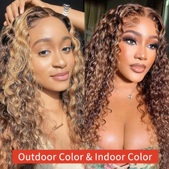 DegHyth HD transparent lace front wig shows seamless parting options
