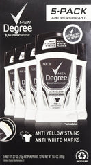 Degree Adrenaline Series pack front view shows five-pack with extra can for lasting protection