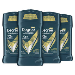 Degree Advanced Sport Defense stick twisted for easy application and long-lasting protection.