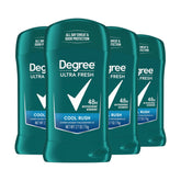 Degree Men Ultra Fresh Cool Rush packaging demonstrates sustainable design for eco-conscious shoppers.