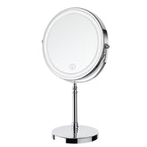 DEIOVWXS lighted makeup mirror front view showcases dual magnification for precise application