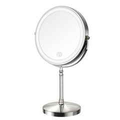 DEIOVWXS lighted makeup mirror 8-inch wide view for precise makeup application