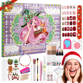 DE'LANCI Advent Calendar 24-windows reveals daily makeup surprises for festive anticipation.