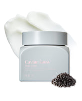 Delere Caviar Glow Dewy Cream jar presents a luxurious texture for radiant skin