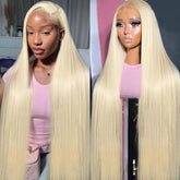 Deloni 30inch 613 lace front wig full-length view for easy daily styling