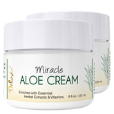 Deluvia Miracle Aloe Cream bottle demonstrates hydrating daily moisturizer for face and body