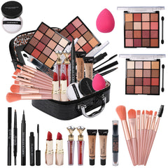 Delymol makeup kit 2x16 eyeshadow palette with rich tones for teen looks