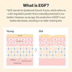 De:maf EGF Peptide Ampoule label close-up highlights clean, fragrance-free formula.