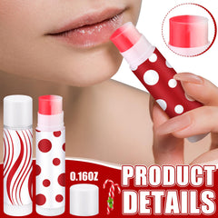 Demissle Christmas lip balms with candy designs and mint flavor for refreshing holiday lip care.