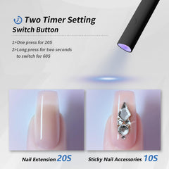 Denabuty mini UV nail lamp folded stand for easy hands-free setup