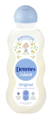 Denenes Baby Cologne bottle pour shows easy application for a fresh baby scent.