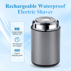 Denir Bonee mini electric shaver blue USB charging feature for portability