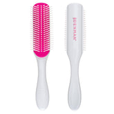 Denman D3 cherry blossom front view showcases ergonomic handle for comfortable curling sessions