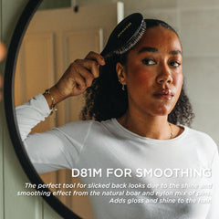 Denman D81M smoothing-shine-brush enables glide and conditioning for glossy hair