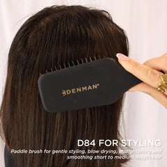 Denman D84 rapid blow-drying with wide paddle surface.