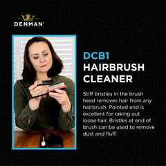 Denman DBC1 end-bristles tool helps lift dust and fluff from brushes.