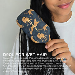 Denman Ultimate Detangling Brush soft nylon pins safely detangling wigs and extensions
