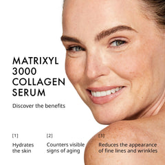 Depology Matrixyl 3000 Serum dropper close-up shows precise application for wrinkles.