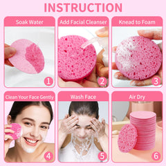 Derloyo sponge with cleanser — gentle foaming action for clean pores.