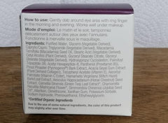 Derma E Flora-Collagen moisture barrier demonstrates hydration retention around the eye area.